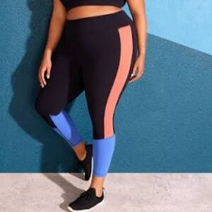Sasha Exeter X Joe Fresh Colorblock Women's Capri Leggings XL
